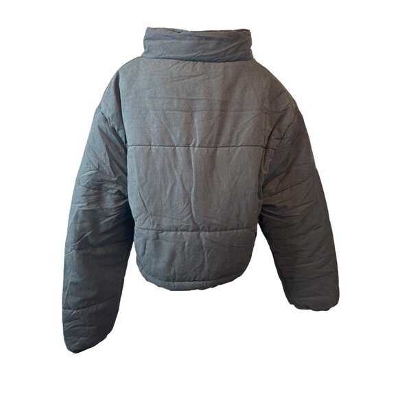 NWT PrettyLittleThing  Medium Black Puffer Jacket Polyester - Picture 11 of 12